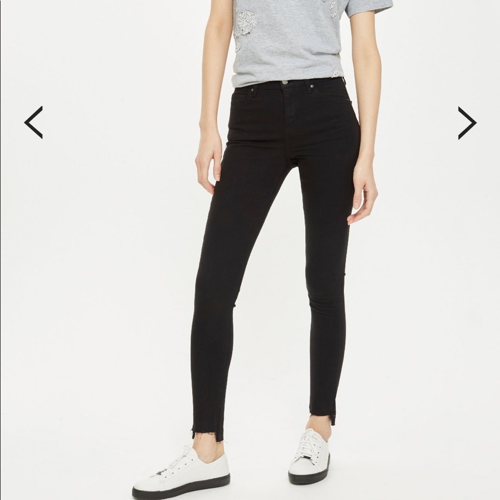 Topshop Jamie step hem jeans